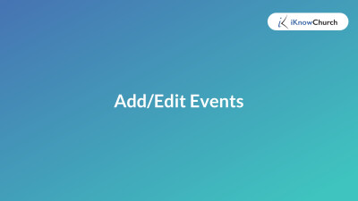 Add/Event Events